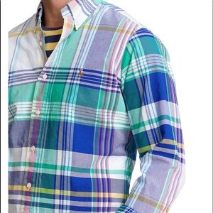 Polo Ralph Lauren Men’s Classic-Fit Oxford Shirt, Size M, Color Multicolored…